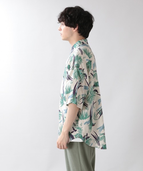 RAGEBLUE（レイジブルー）の「ビンテージ総柄シャツ/942214（シャツ/ブラウス・メンズ・ホワイト/ブラック/ベージュ・MEDIUM/LARGE）」の7枚目の写真