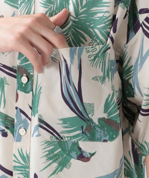 RAGEBLUE（レイジブルー）の「ビンテージ総柄シャツ/942214（シャツ/ブラウス・メンズ・ホワイト/ブラック/ベージュ・MEDIUM/LARGE）」の20枚目の写真