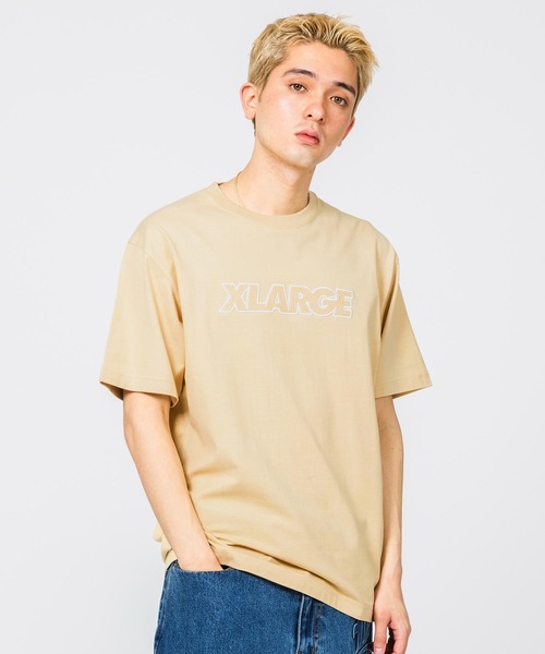 XLARGE（エクストララージ）の「STANDARD LOGO S/S TEE（Tシャツ/カットソー・メンズ・ホワイト/ベージュ/ネイビー/ブラック/パープル・L/XL/S/M）」の4枚目の写真