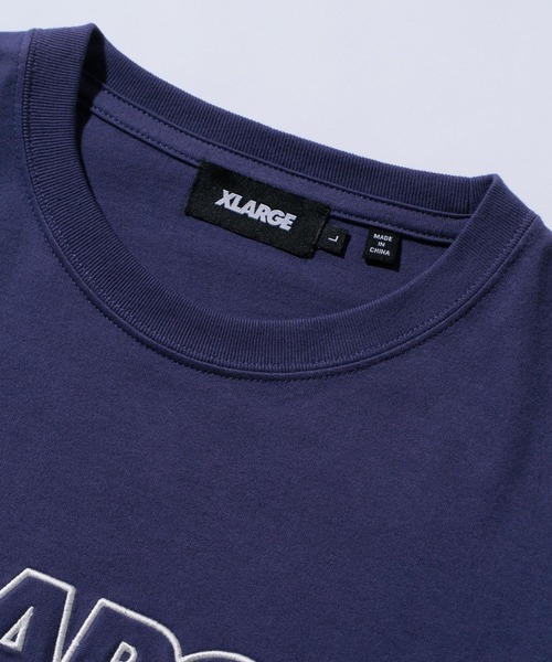 XLARGE（エクストララージ）の「STANDARD LOGO S/S TEE（Tシャツ/カットソー・メンズ・ホワイト/ベージュ/ネイビー/ブラック/パープル・L/XL/S/M）」の8枚目の写真