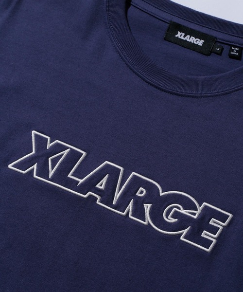 XLARGE（エクストララージ）の「STANDARD LOGO S/S TEE（Tシャツ/カットソー・メンズ・ホワイト/ベージュ/ネイビー/ブラック/パープル・L/XL/S/M）」の9枚目の写真