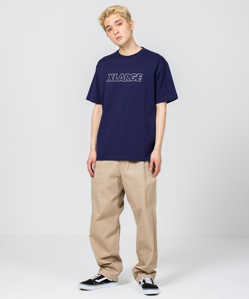 XLARGE（エクストララージ）の「STANDARD LOGO S/S TEE（Tシャツ/カットソー・メンズ・ホワイト/ベージュ/ネイビー/ブラック/パープル・L/XL/S/M）」の14枚目の写真