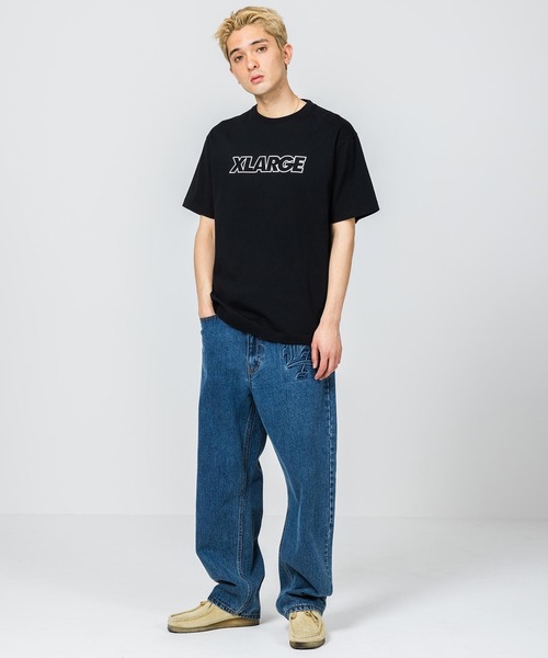 XLARGE（エクストララージ）の「STANDARD LOGO S/S TEE（Tシャツ/カットソー・メンズ・ホワイト/ベージュ/ネイビー/ブラック/パープル・L/XL/S/M）」の15枚目の写真