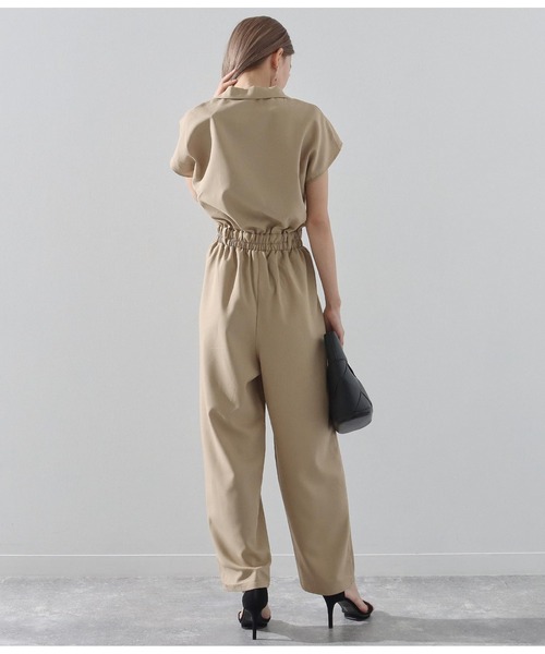 Alluge(アルージュ)の「テーラーコンビネゾン(つなぎ/オールインワン・レディース・ブラック/グレイッシュベージュ・FREE)」の9枚目の写真