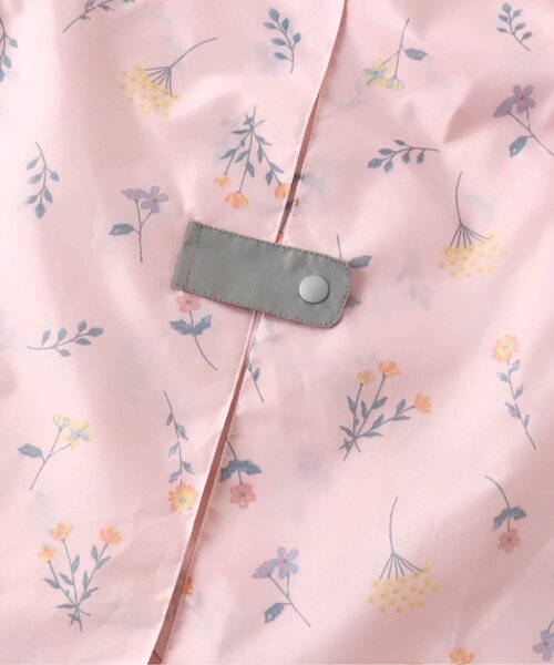 apres les cours（アプレレクール）の「ボタニカル柄ランドコート（レインコート/ポンチョ・キッズ・ミント/ピンク・130/100/110/120）」の15枚目の写真