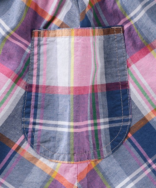 EDWIN（エドウィン）の「ノースリーブ　ベビー・ガールズシャツワンピース（ワンピース・キッズ・グリーン/ピンク・120/90/110/100/80）」の8枚目の写真