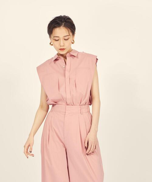 BRACTMENT（ブラクトメント）の「『BRACTMENT(ブラクトメント)』 胸ポケット ショートスリーブ シャツ（シャツ/ブラウス・レディース・ホワイト/ライトピンク/ライム・FREE）」の10枚目の写真