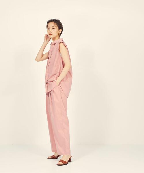 BRACTMENT（ブラクトメント）の「『BRACTMENT(ブラクトメント)』 胸ポケット ショートスリーブ シャツ（シャツ/ブラウス・レディース・ホワイト/ライトピンク/ライム・FREE）」の5枚目の写真