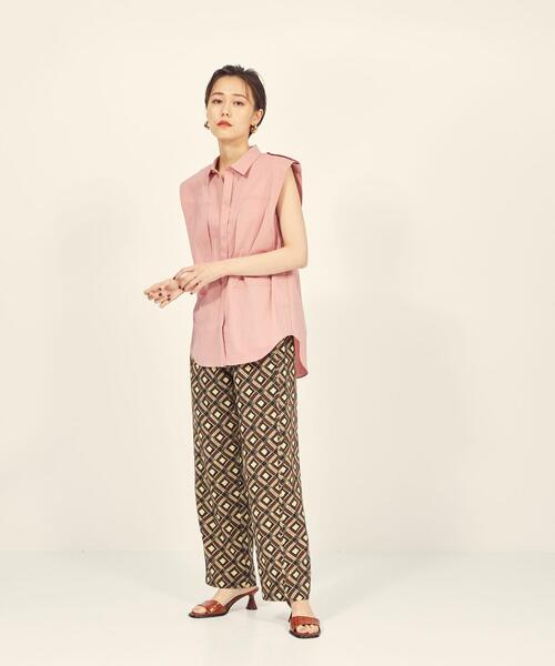 BRACTMENT（ブラクトメント）の「『BRACTMENT(ブラクトメント)』 胸ポケット ショートスリーブ シャツ（シャツ/ブラウス・レディース・ホワイト/ライトピンク/ライム・FREE）」の8枚目の写真