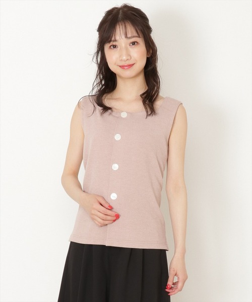 WILLSELECTION（ウィルセレクション）の「前後２wayリブタンクトップ（キャミソール・レディース・オフホワイト/ベージュ/ブラック・MEDIUM）」の9枚目の写真