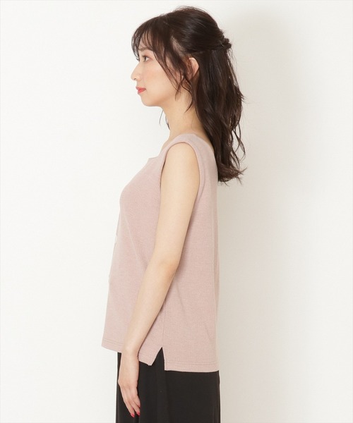 WILLSELECTION（ウィルセレクション）の「前後２wayリブタンクトップ（キャミソール・レディース・オフホワイト/ベージュ/ブラック・MEDIUM）」の22枚目の写真