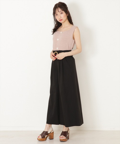 WILLSELECTION（ウィルセレクション）の「前後２wayリブタンクトップ（キャミソール・レディース・オフホワイト/ベージュ/ブラック・MEDIUM）」の17枚目の写真