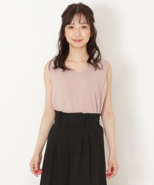 WILLSELECTION（ウィルセレクション）の「前後２wayリブタンクトップ（キャミソール・レディース・オフホワイト/ベージュ/ブラック・MEDIUM）」の13枚目の写真