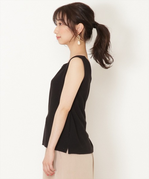 WILLSELECTION（ウィルセレクション）の「前後２wayリブタンクトップ（キャミソール・レディース・オフホワイト/ベージュ/ブラック・MEDIUM）」の20枚目の写真