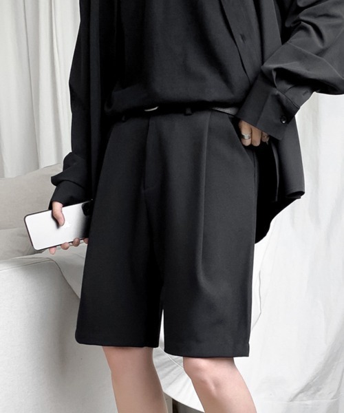 セール】【NOWLE】スラックス ハーフ ショーツ ショートパンツ