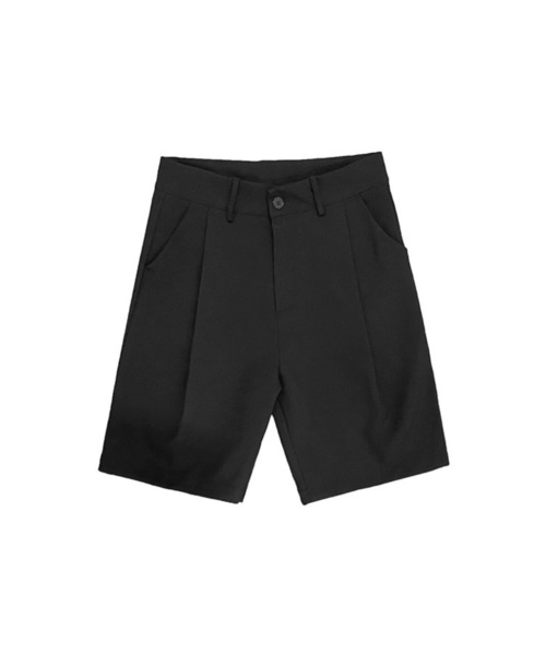 NOWLE（ノウル）の「【NOWLE】スラックス ハーフ ショーツ ショートパンツ（スラックス・メンズ・ブラック/オフホワイト・MEDIUM/LARGE/X-LARGE）」の4枚目の写真