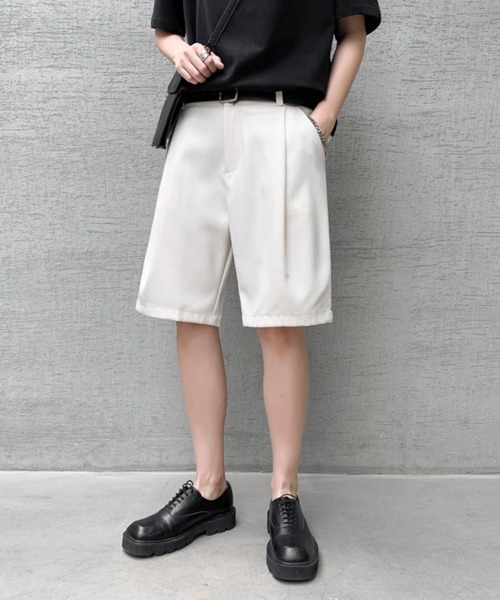 セール】【NOWLE】スラックス ハーフ ショーツ ショートパンツ
