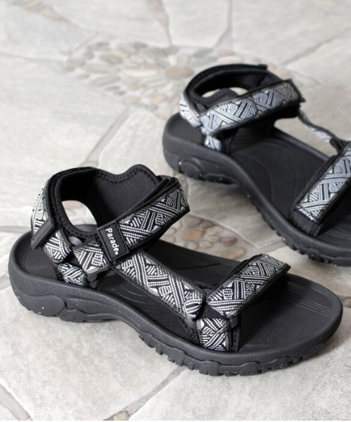 Parade(パレード)の「【軽量】テープストラップスポーツサンダル 21051【Parade】(サンダル・メンズ・ブラック/ブラック×ホワイト/カーキ・23.0cm/24.0cm/25.0cm/26.0cm/27.0cm/28.0cm/22.0cm)」の7枚目の写真