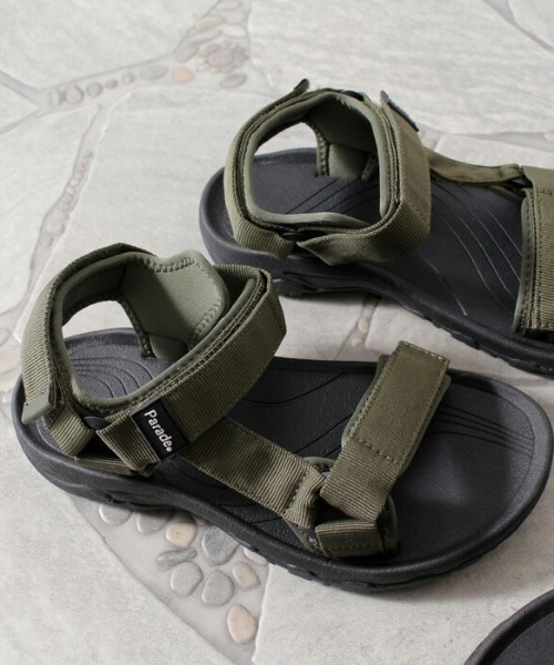 Parade(パレード)の「【軽量】テープストラップスポーツサンダル 21051【Parade】(サンダル・メンズ・ブラック/ブラック×ホワイト/カーキ・23.0cm/24.0cm/25.0cm/26.0cm/27.0cm/28.0cm/22.0cm)」の8枚目の写真