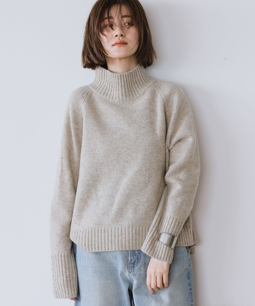 A part by(アパートバイ)の「5Gウールオフタートル 944345(ニット/セーター・レディース・オフホワイト/ブラック系その他2/グレー系その他2/グリーン系その他5/イエロー系その他3/ライトブルー・FREE)」の13枚目の写真