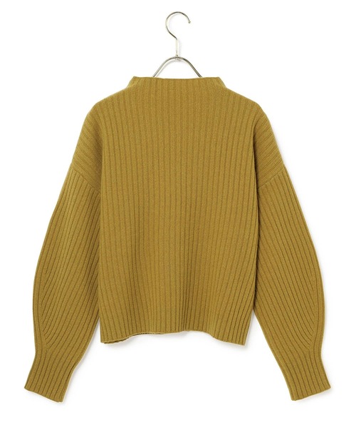 MADEMOISELLE ROPE'（マドモアゼル ロペ）の「タスマニアハイネックニットプルオーバー（ニット/セーター・レディース・ブラック/オリーブ・38）」の15枚目の写真