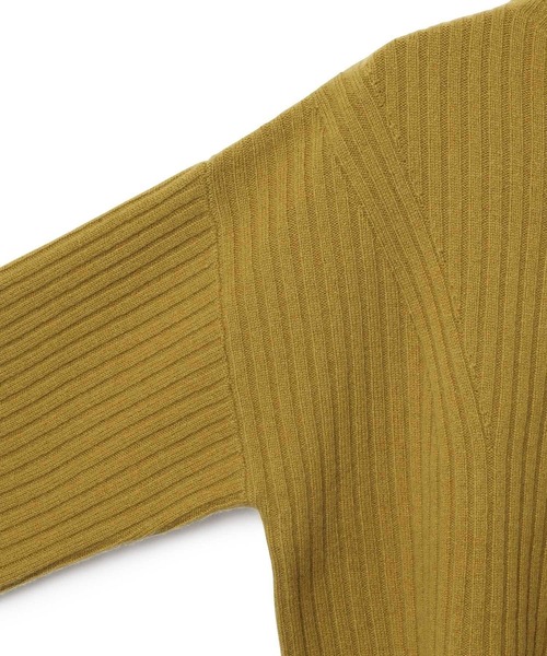 MADEMOISELLE ROPE'（マドモアゼル ロペ）の「タスマニアハイネックニットプルオーバー（ニット/セーター・レディース・ブラック/オリーブ・38）」の12枚目の写真