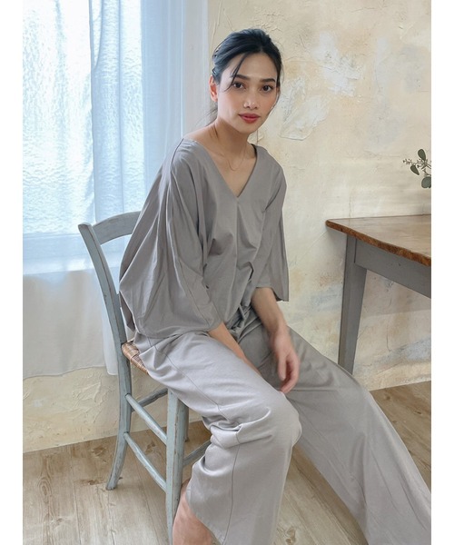 Vicente（ヴィセンテ）の「Easy fit setup（その他パンツ・レディース・ブラック/ブラウン・FREE）」の4枚目の写真