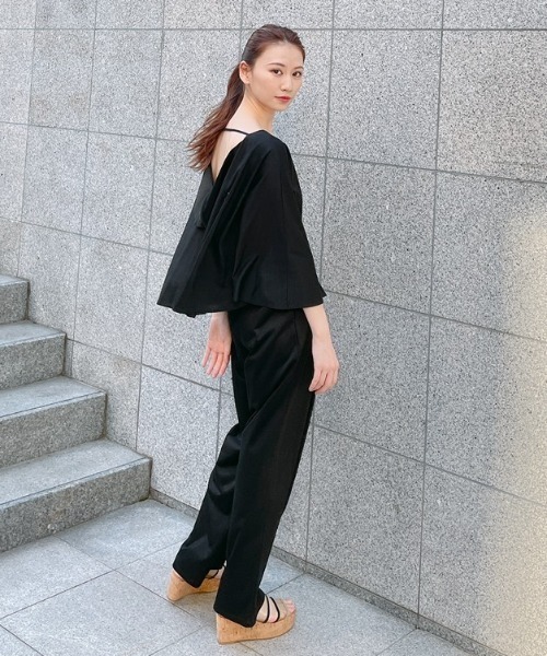 Vicente（ヴィセンテ）の「Easy fit setup（その他パンツ・レディース・ブラック/ブラウン・FREE）」の8枚目の写真