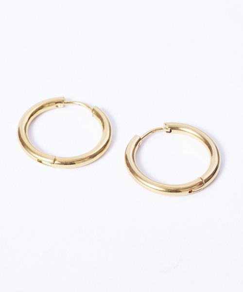 Diliraba（ディリラバ）の「【Diliraba】サージカルステンレス ゴールド フープピアス（ピアス（両耳用）・レディース・ゴールド・FREE）」の7枚目の写真