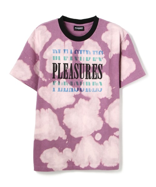 【関送無料】 PLEASURES プレジャーズ Dyed ロゴ Tシャツ PLEASURES（プレジャー）の「PLEASURES/プレジャーズ/ブリーチ