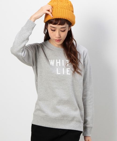 coen（コーエン）の「CVC裏毛ロゴプリントプルオーバー（スウェット・レディース・ネイビー/ライトグレー/ライム/レッド・LARGE/MEDIUM）」の2枚目の写真