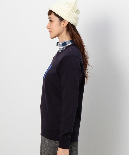 coen（コーエン）の「CVC裏毛ロゴプリントプルオーバー（スウェット・レディース・ネイビー/ライトグレー/ライム/レッド・LARGE/MEDIUM）」の9枚目の写真