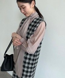 Demi-Luxe BEAMS | Demi-Luxe BEAMS / オーガンジー リボンブラウス(シャツ/ブラウス)