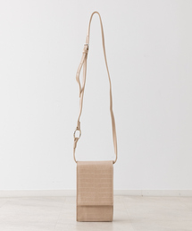 Abahouse Devinette | 【Avancer】型押しショルダーミニスマートウォレット(ショルダーバッグ)