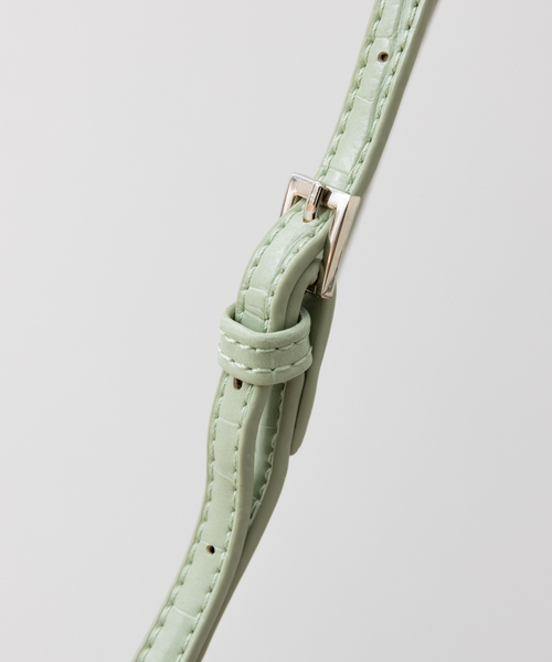 Abahouse Devinette（ドゥヴィネット）の「【Avancer】型押しショルダーミニスマートウォレット（ショルダーバッグ・レディース・ブラック/ベージュ/グリーン/キャメル・フリー）」の14枚目の写真