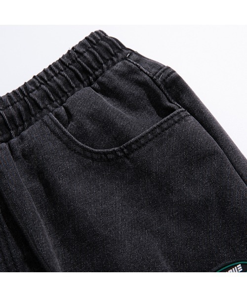 HOOK(フック)の「【HOOK】【新作】ウォッシュ裾ゴム入りデニムカーゴパンツ(カーゴパンツ・メンズ・ブルー/ブラック・L/XL/M/XXL)」の22枚目の写真