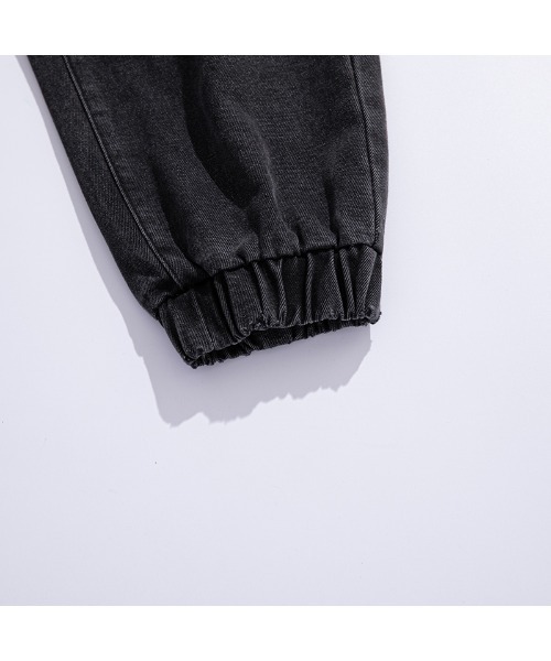 HOOK(フック)の「【HOOK】【新作】ウォッシュ裾ゴム入りデニムカーゴパンツ(カーゴパンツ・メンズ・ブルー/ブラック・L/XL/M/XXL)」の13枚目の写真