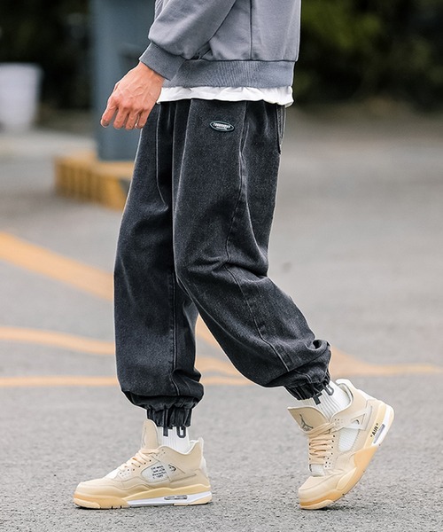 HOOK(フック)の「【HOOK】【新作】ウォッシュ裾ゴム入りデニムカーゴパンツ(カーゴパンツ・メンズ・ブルー/ブラック・L/XL/M/XXL)」の20枚目の写真