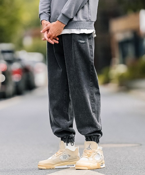 HOOK（フック）の「【HOOK】【新作】ウォッシュ裾ゴム入りデニムカーゴ