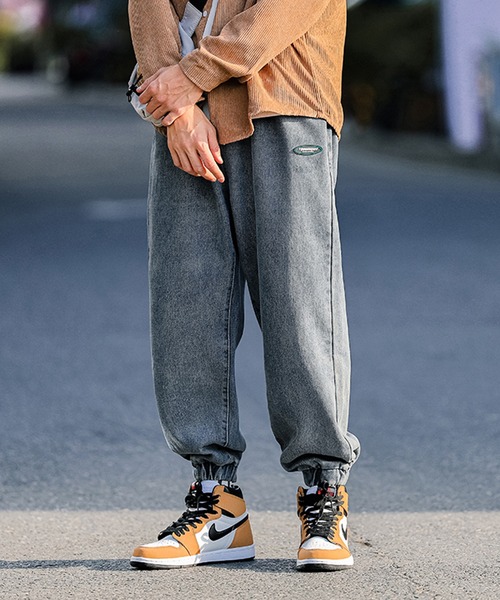 HOOK(フック)の「【HOOK】【新作】ウォッシュ裾ゴム入りデニムカーゴパンツ(カーゴパンツ・メンズ・ブルー/ブラック・L/XL/M/XXL)」の19枚目の写真