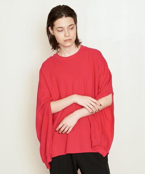 AEWEN MATOPH(イウエン マトフ)の「<AEWEN MATOPH(イウエン マトフ)>コットン サーマル クルーネックカットソー(Tシャツ/カットソー・レディース・ホワイト/ピンク/ブラック・FREE)」の1枚目の写真