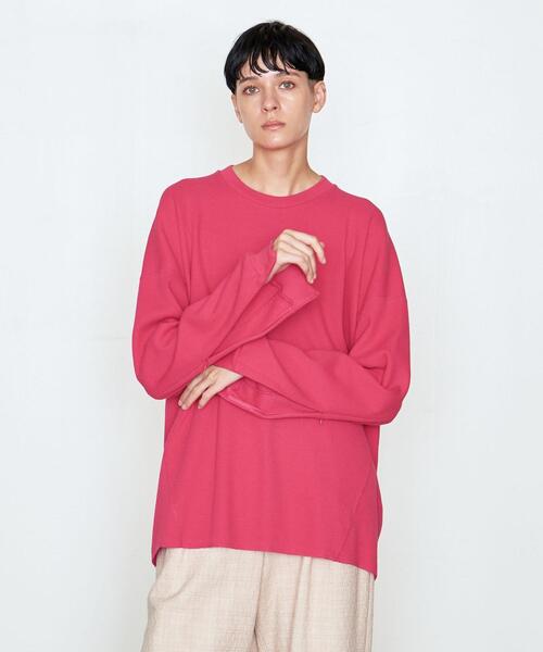 AEWEN MATOPH(イウエン マトフ)の「<AEWEN MATOPH(イウエン マトフ)>コットン サーマル クルーネックカットソー(Tシャツ/カットソー・レディース・ホワイト/ピンク/ブラック・FREE)」の6枚目の写真