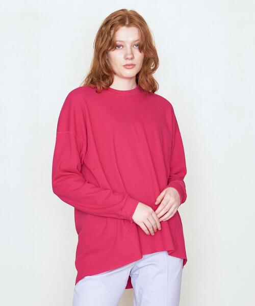 AEWEN MATOPH(イウエン マトフ)の「<AEWEN MATOPH(イウエン マトフ)>コットン サーマル クルーネックカットソー(Tシャツ/カットソー・レディース・ホワイト/ピンク/ブラック・FREE)」の4枚目の写真