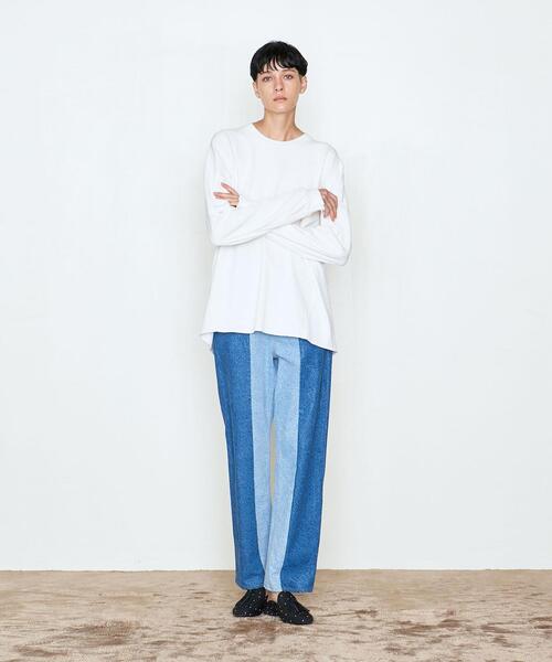 AEWEN MATOPH(イウエン マトフ)の「<AEWEN MATOPH(イウエン マトフ)>コットン サーマル クルーネックカットソー(Tシャツ/カットソー・レディース・ホワイト/ピンク/ブラック・FREE)」の11枚目の写真