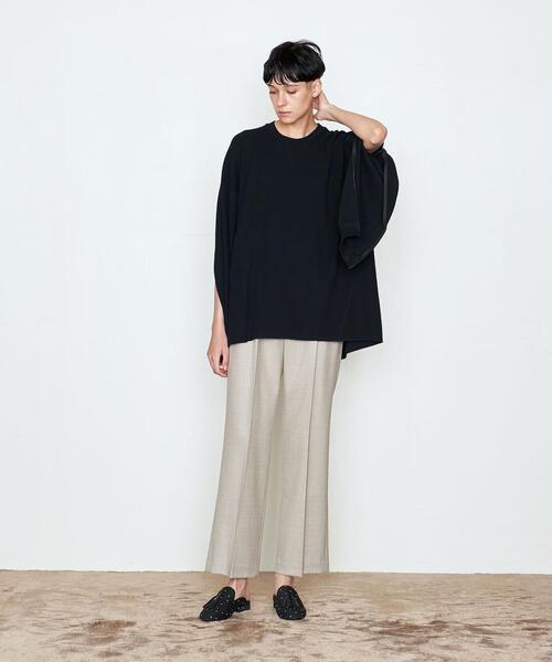 AEWEN MATOPH(イウエン マトフ)の「<AEWEN MATOPH(イウエン マトフ)>コットン サーマル クルーネックカットソー(Tシャツ/カットソー・レディース・ホワイト/ピンク/ブラック・FREE)」の8枚目の写真