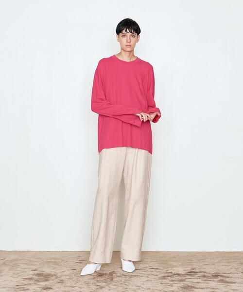 AEWEN MATOPH(イウエン マトフ)の「<AEWEN MATOPH(イウエン マトフ)>コットン サーマル クルーネックカットソー(Tシャツ/カットソー・レディース・ホワイト/ピンク/ブラック・FREE)」の16枚目の写真