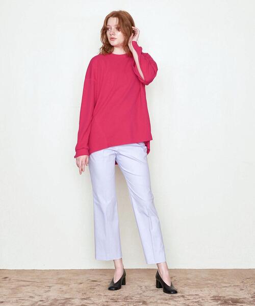 AEWEN MATOPH(イウエン マトフ)の「<AEWEN MATOPH(イウエン マトフ)>コットン サーマル クルーネックカットソー(Tシャツ/カットソー・レディース・ホワイト/ピンク/ブラック・FREE)」の7枚目の写真