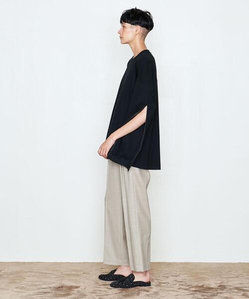 AEWEN MATOPH(イウエン マトフ)の「<AEWEN MATOPH(イウエン マトフ)>コットン サーマル クルーネックカットソー(Tシャツ/カットソー・レディース・ホワイト/ピンク/ブラック・FREE)」の9枚目の写真