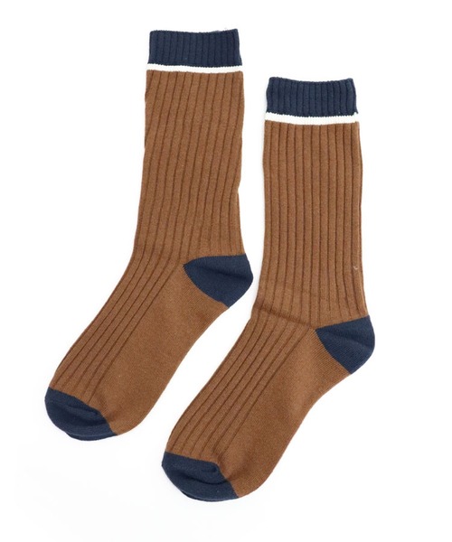 DONOBAN（ドノバン）の「ラインソックス（ソックス/靴下・レディース・ベージュ系その他/ブラウン系その他/グレー系その他・F）」の2枚目の写真