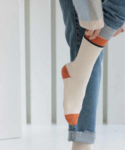 DONOBAN（ドノバン）の「ラインソックス（ソックス/靴下・レディース・ベージュ系その他/ブラウン系その他/グレー系その他・F）」の3枚目の写真